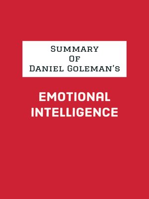 cover image of Summary of Daniel Goleman's Emotional Intelligence